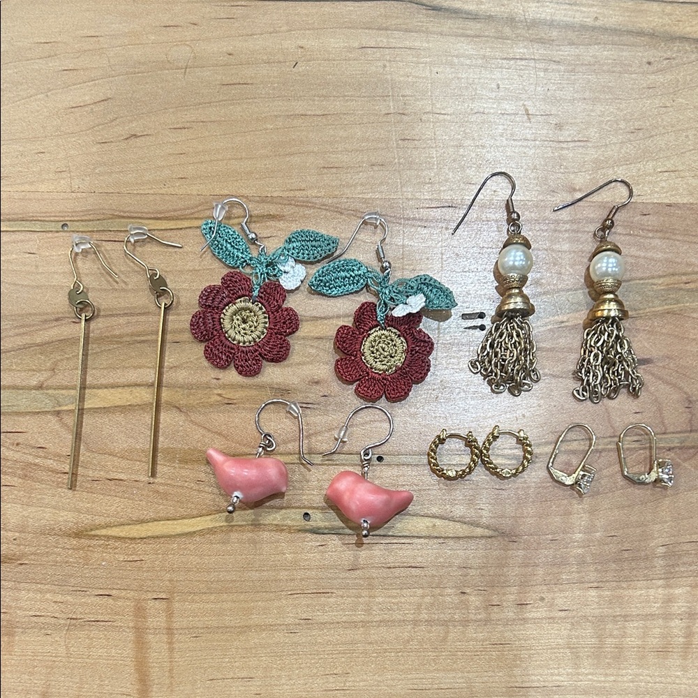 Lot of Handmade Earrings and Vintage Earrings